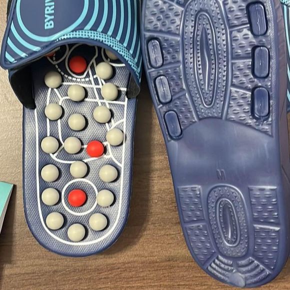 Feet Acupuncture Acupressure Massage Slippers New in Box - Picture 3 of 4